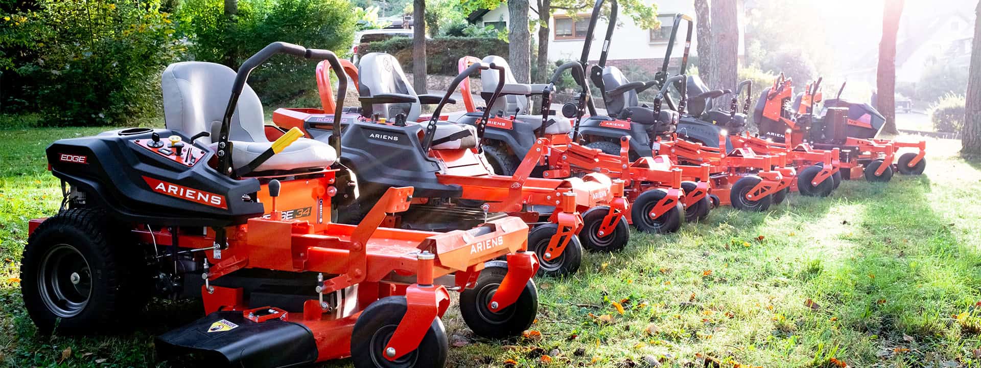 Ariens Zero-Turn Line-up, every model is lined up at our local lawn