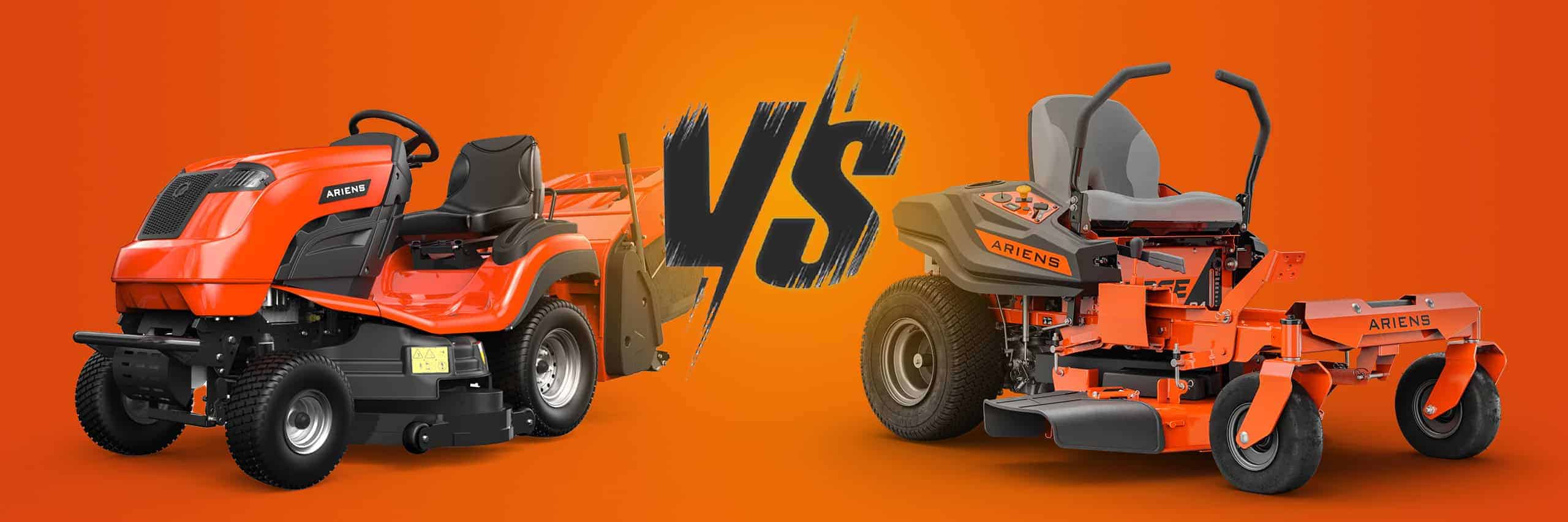 Comparisson between Ride-on-mowers and Zero-Turn mowers in a field test, mowing grass