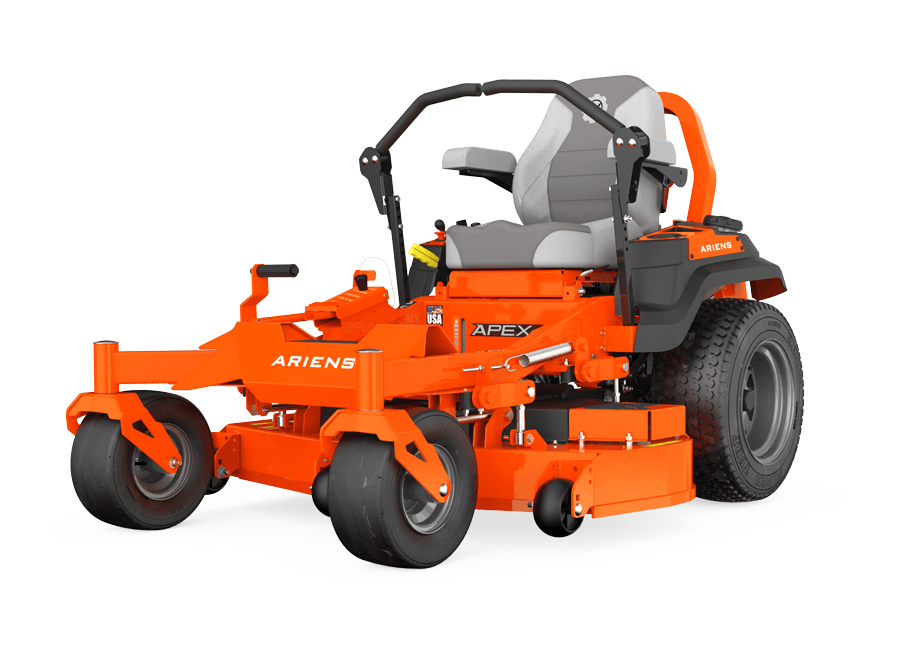 ariens apex 48 rd rear discharge zero-turn front side view