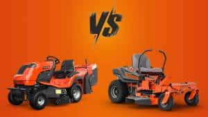 Comparisson between Ride-on-mowers and Zero-Turn mowers in a field test, mowing grass