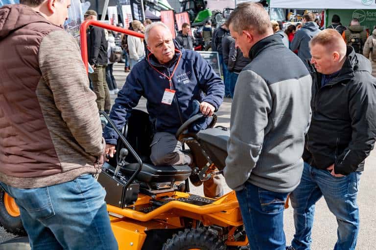 AriensCo with the brands Ariens and AS-Motor at their booth at this years fair: ForstLIve in Offenburg. Presenting their new products to visitors.