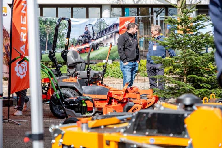 AriensCo with the brands Ariens and AS-Motor at their booth at this years fair: ForstLIve in Offenburg. Presenting their new products to visitors.