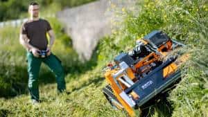 AS-Motor, specialist for steep slope mowing and high gras mowing