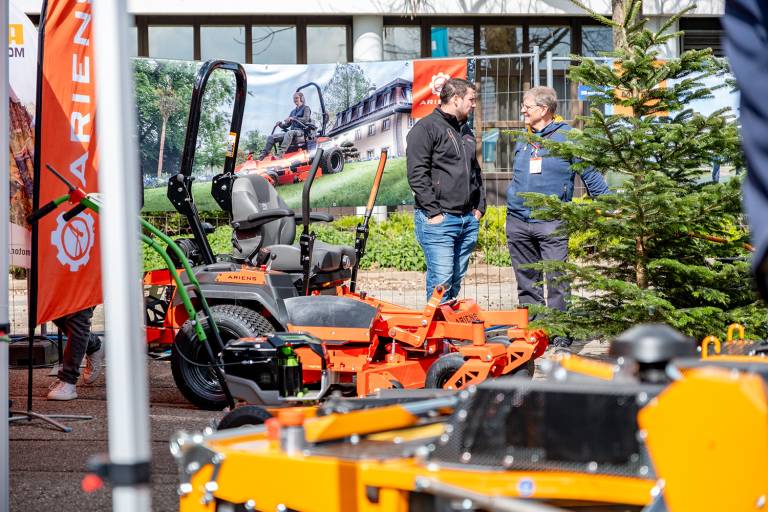 AriensCo with the brands Ariens and AS-Motor at their booth at this years fair: ForstLIve in Offenburg. Presenting their new products to visitors.