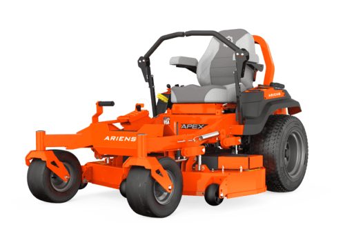 ariens apex 48 rd rear discharge zero-turn front side view