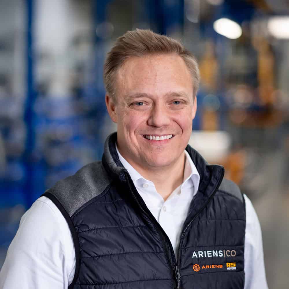 Portrait/Headshot of AriensCo EMEAA Leadership Team Member: Brad Stiles, Vice President Sales - EMEAA