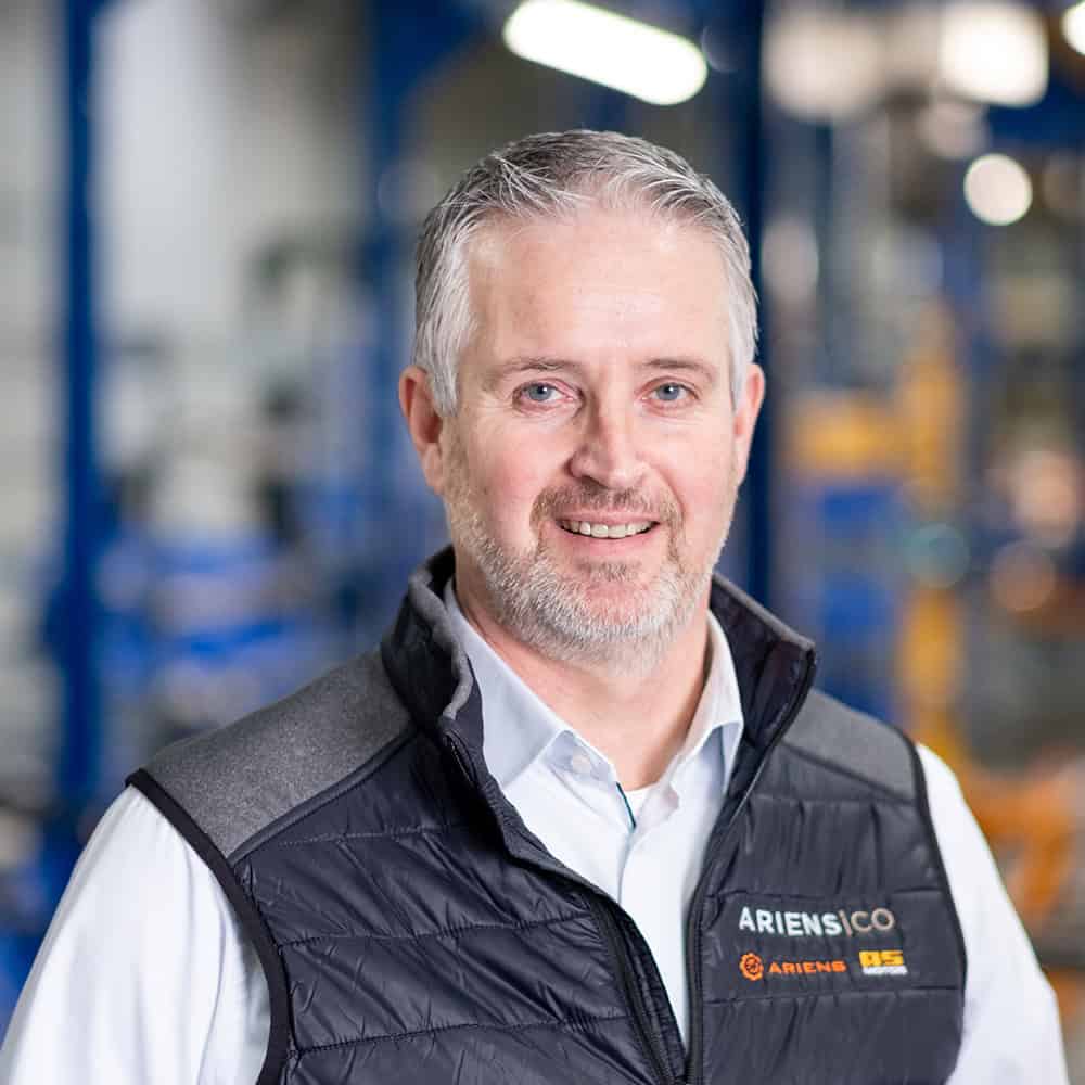 Portrait/Headshot of AriensCo EMEAA Leadership Team Member: Frank Benn, General Manager AriensCo Scandinavia - EMEAA