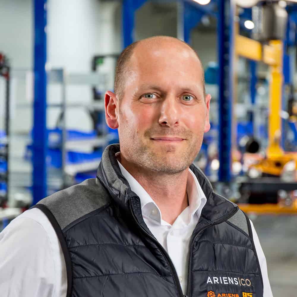 Portrait/Headshot of AriensCo EMEAA Leadership Team Member: Georg-Otto Fuchs, Senior Vice President R&D, Product Management & Marketing - EMEAA