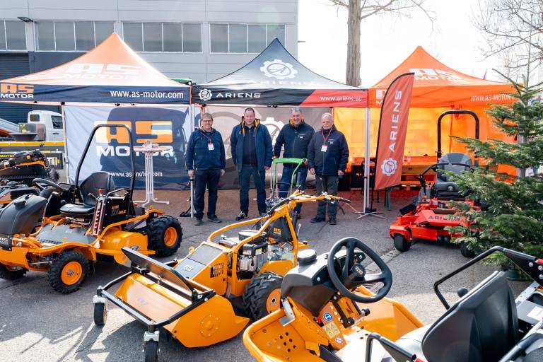 AriensCo with the brands Ariens and AS-Motor at their booth at this years fair: ForstLIve in Offenburg. Presenting their new products to visitors.